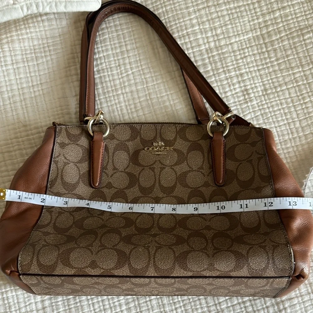 Coach Christie Carryall Signature Khaki Brown - Picture 5 of 17